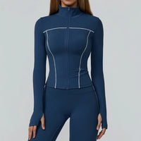 Yoga Clothes Women Sport Jacket Running Long Sleeve Shirt Sports Jackets Top Workout Coat Gym Training Clothing Workout Yoga Top